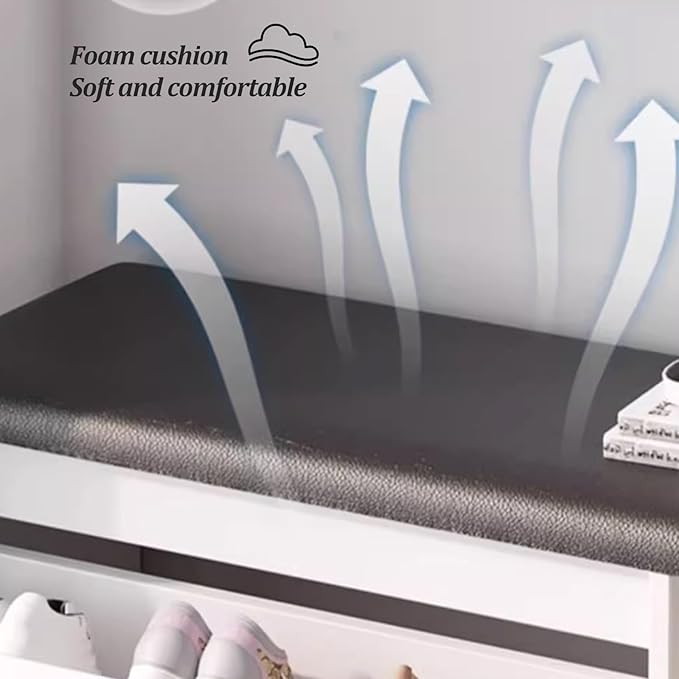 Zapatero Mueble Organizador Con Asiento