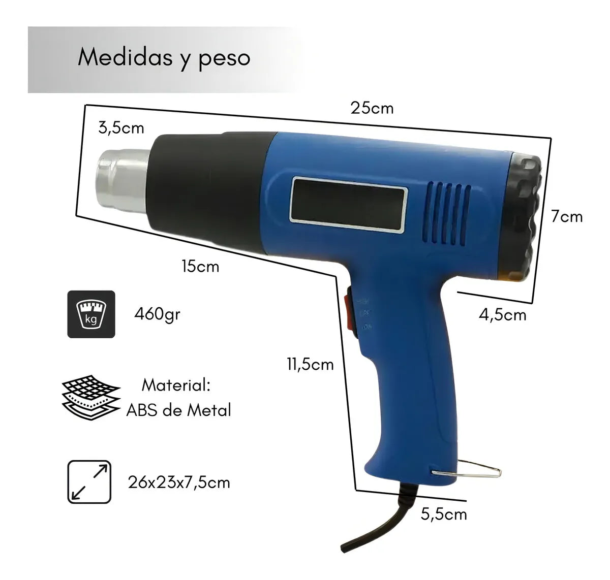 Pistola De Calor Aire Caliente 300-520 °c