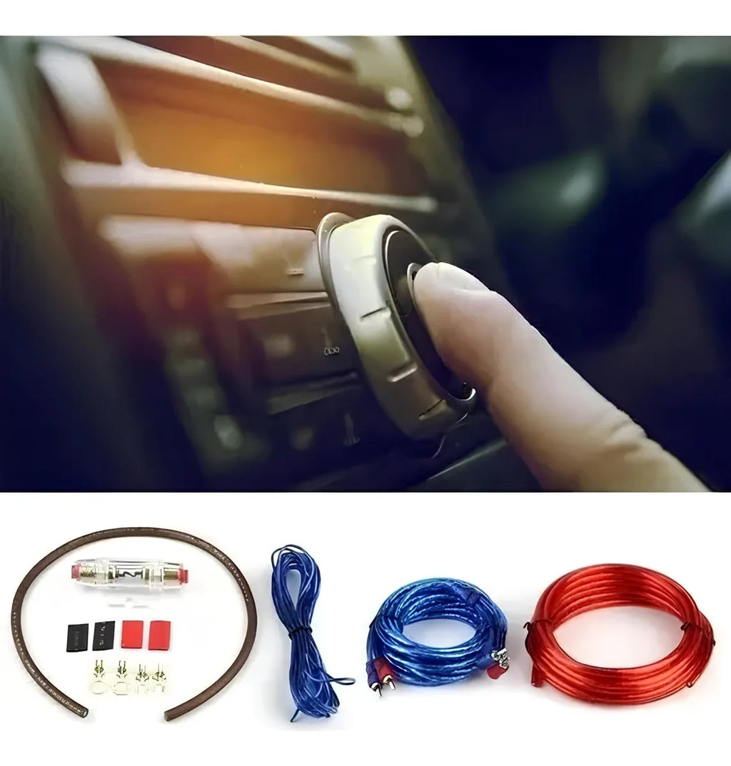 Kit Cables Para Amplificador Subwoofer 1500w Auto / 213004