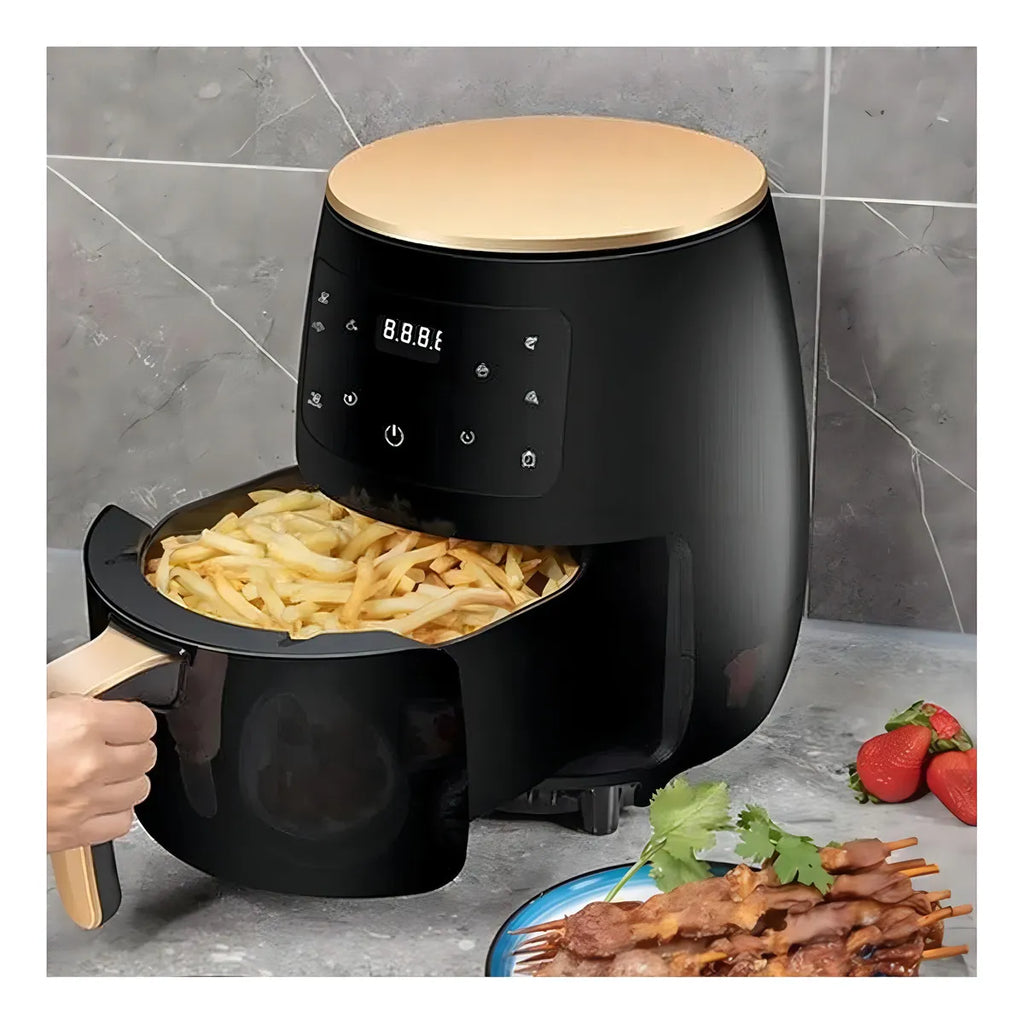 Freidora Aire Airfryer Digital 6 Litros Sin Aceite Color Negro, Verder, Rojo
