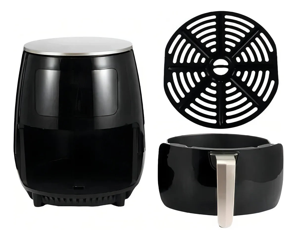 Freidora Aire Airfryer Digital 6 Litros Sin Aceite Color Negro, Verder, Rojo
