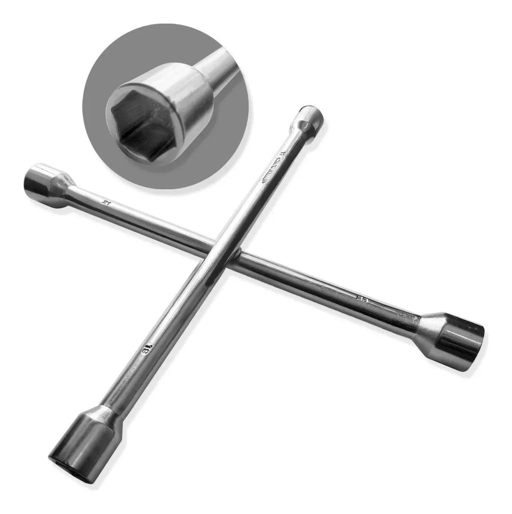 Llave Rueda Cruz Auto Camioneta 13/16 17mm 19mm Y 22mm
