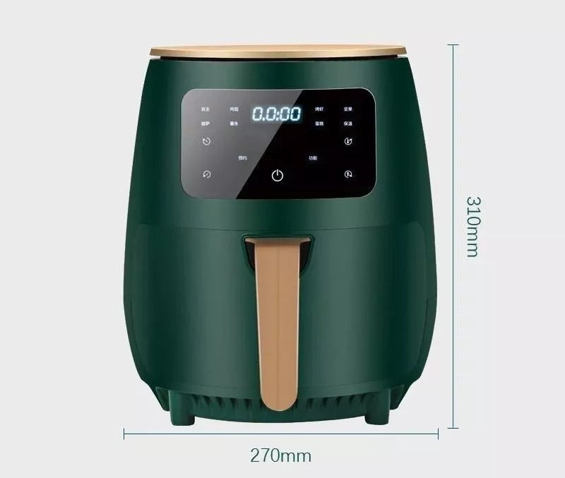 Freidora Aire Airfryer Digital 6 Litros Sin Aceite Color Negro, Verder, Rojo