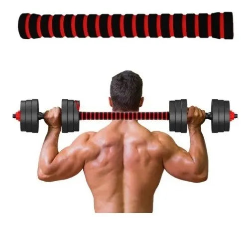 Set De Mancuernas Unibles De 20kg Con Barra De Extensión.