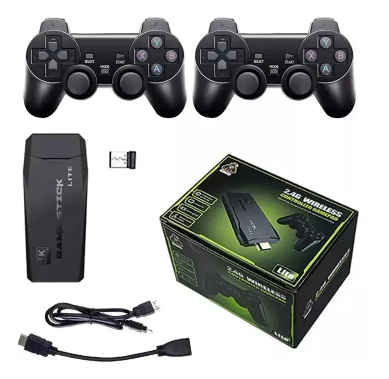 Controles Inalámbricos Dobles 4k Juegos Retro 64g 10000+