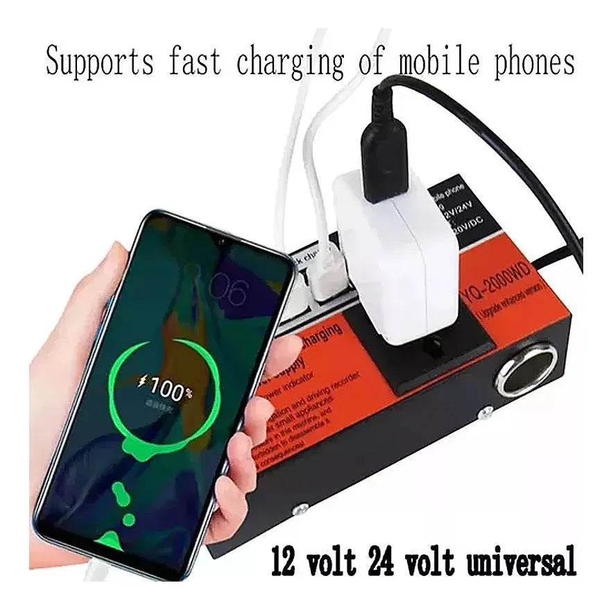 Inversor De Voltaje Auto Convertidor Corriente 12v 220v 1.5k