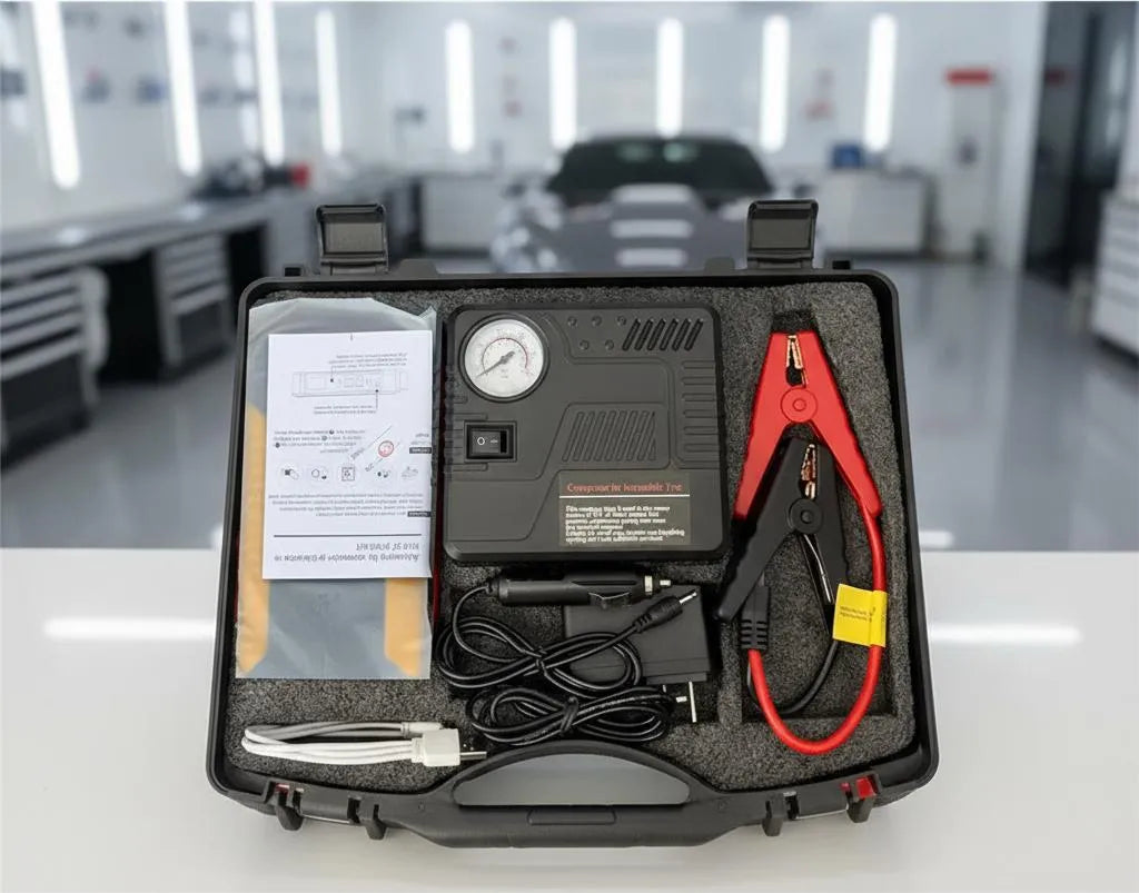 Partidor De Auto E Inflador De Neumáticos Partidor+compresor