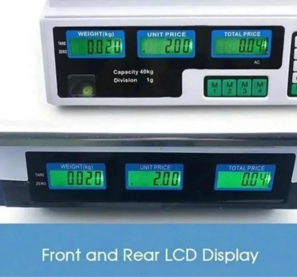 Balanza Pesa Digital 40kg Sobremesa