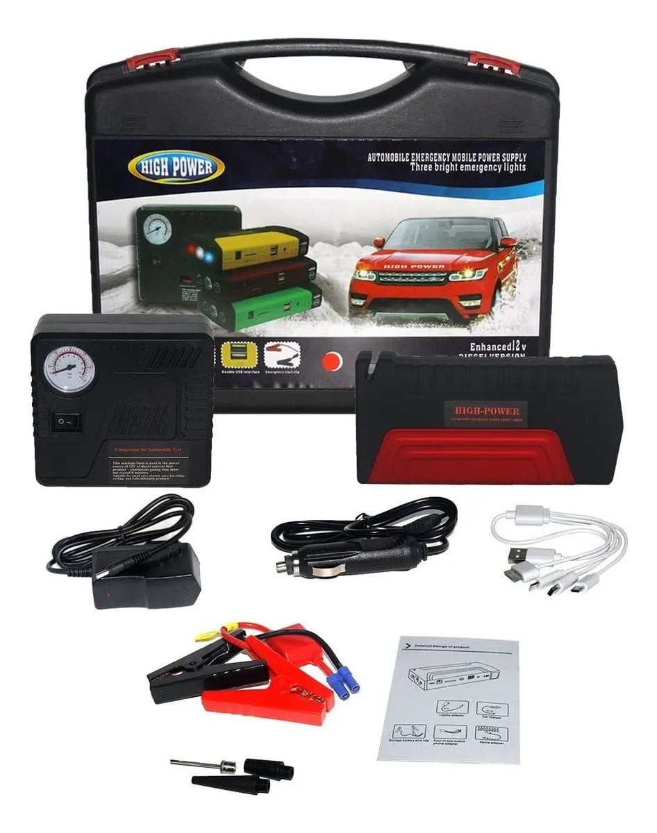 Partidor De Auto E Inflador De Neumáticos Partidor+compresor