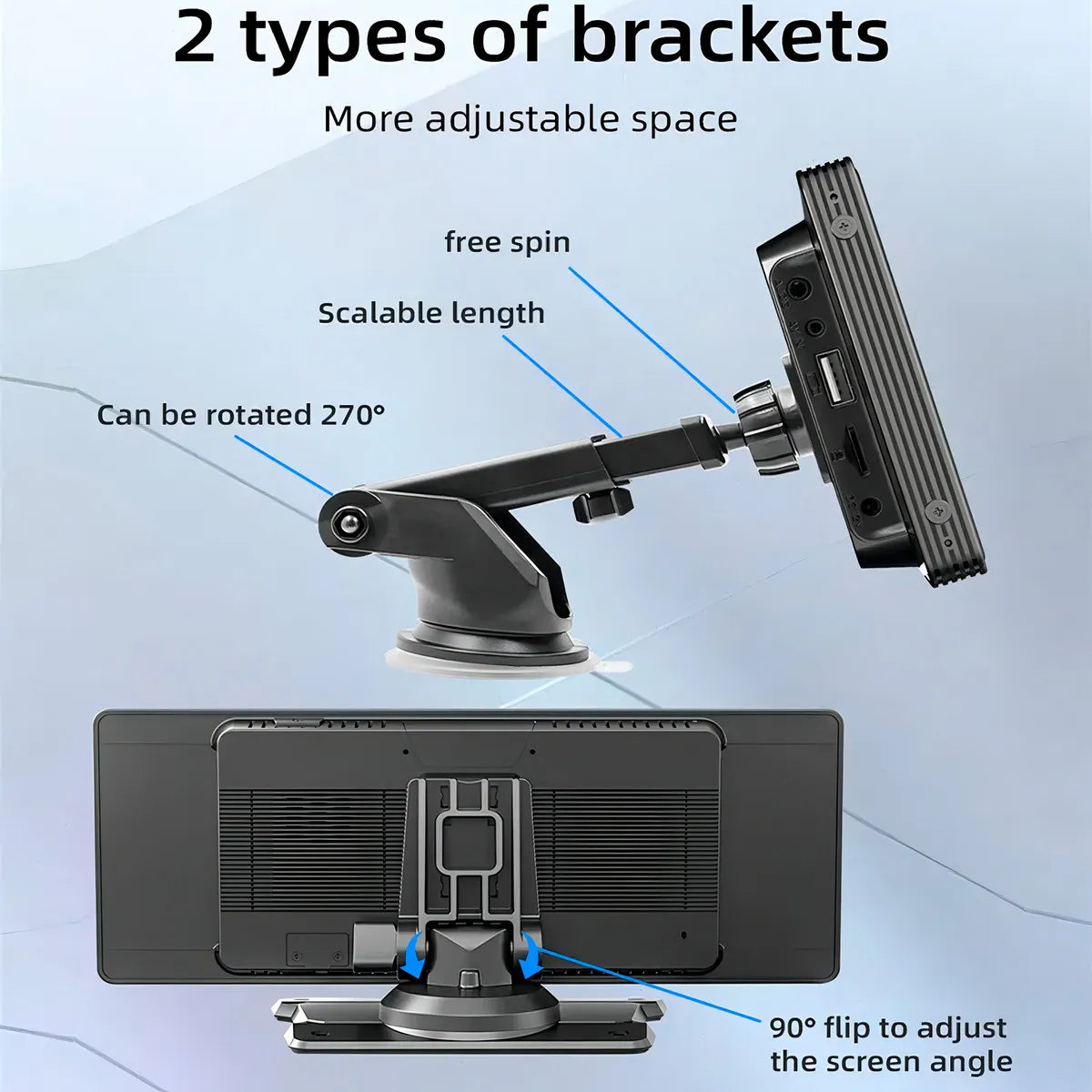 PANTALLA PORTATIL CARPLAY ANDROID AUTO 9"