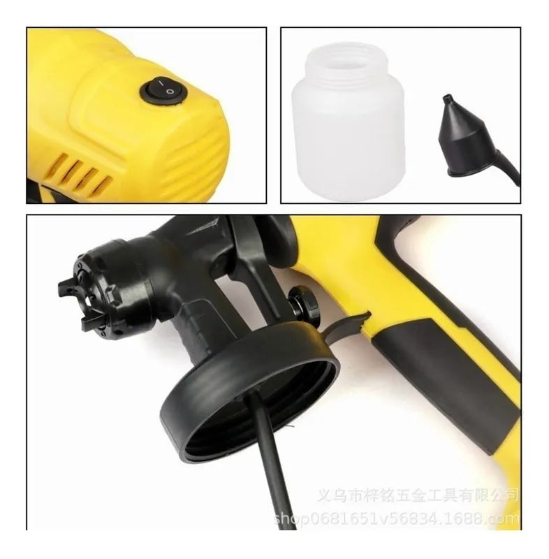 PISTOLA ELECTRICA PARA PINTAR GENERICA 80 ML COLOR AMARILLO