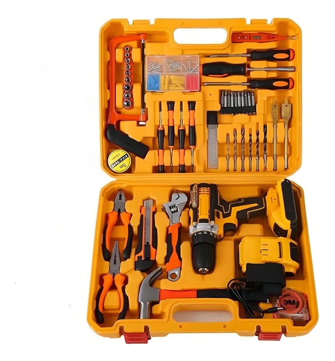 TALADRO 24V INALAMBRICO RECARGABLE 2 BATERIAS + HERRAMIENTAS