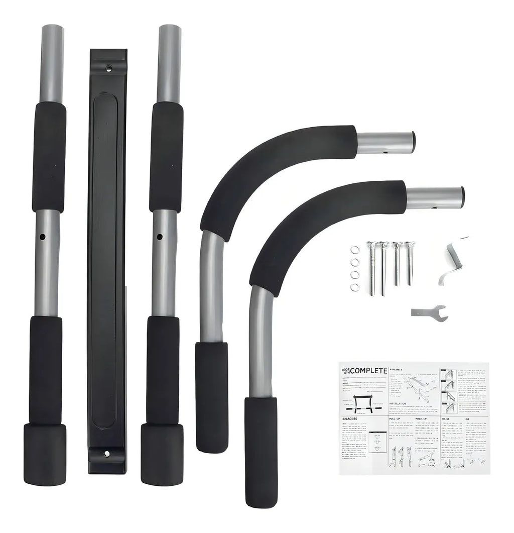 Barra Ejercicio Multifuncional Puerta Abdominales Flexiones Color Negro Ejercicios Fitness Multifunción Muscular