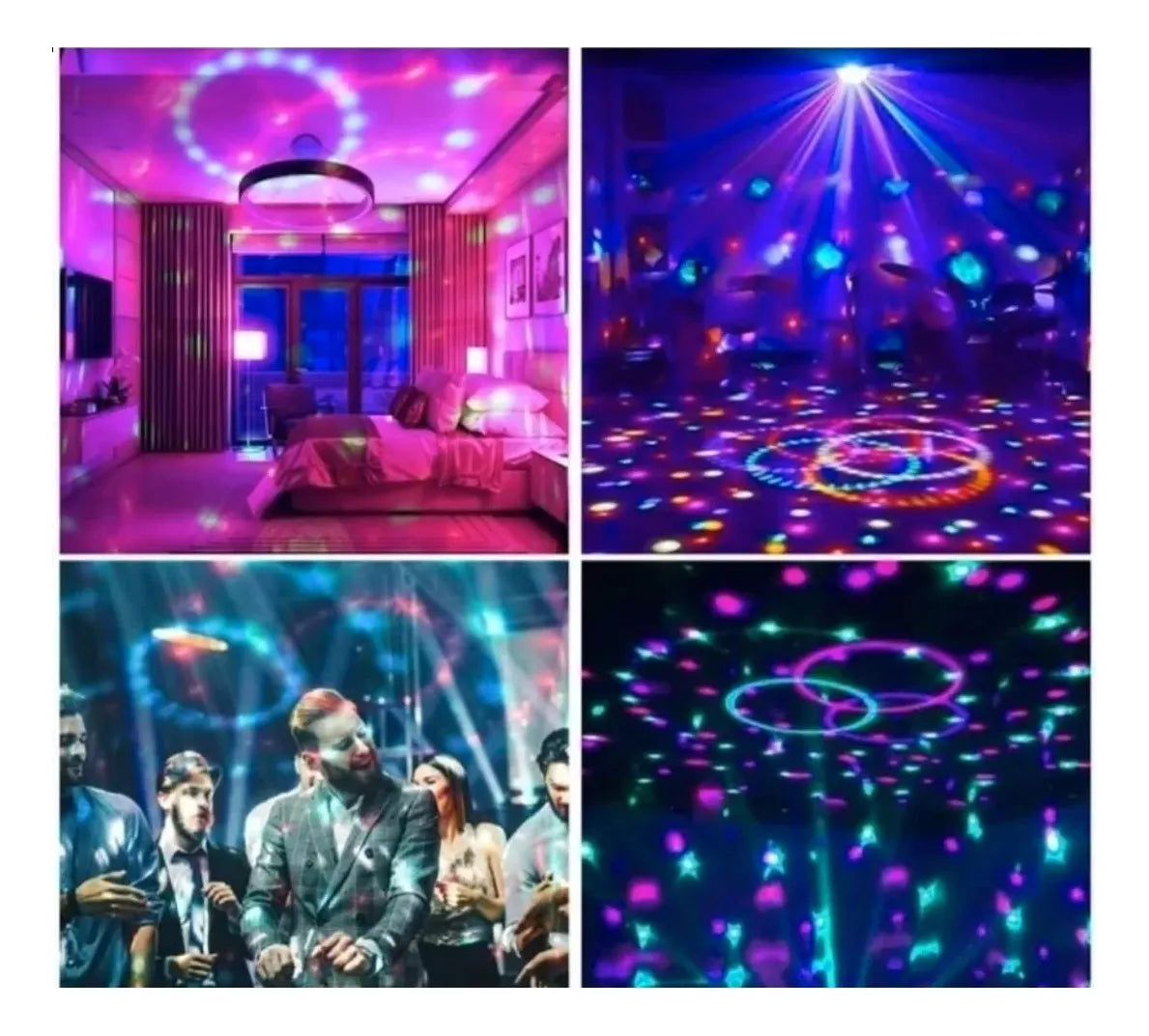 BOLA LUCES LED LASER TIPO DISCO