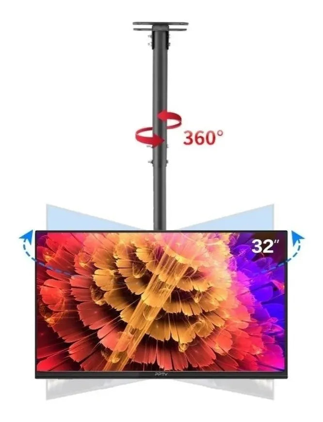 SOPORTE TV TECHO PARED AJUSTABLE 26 A 55 PULGADAS