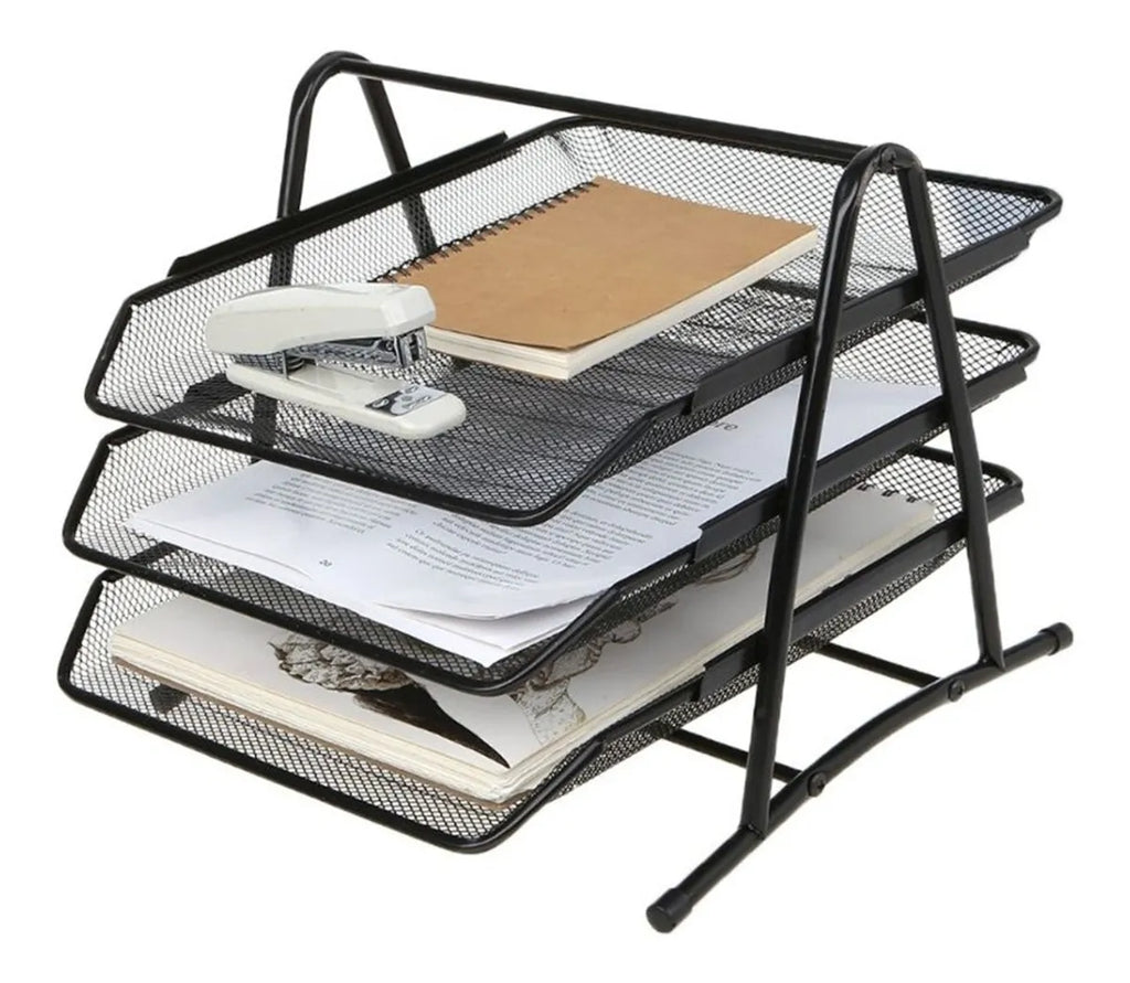 Bandeja Metalica 3 Niveles Organizador Oficina