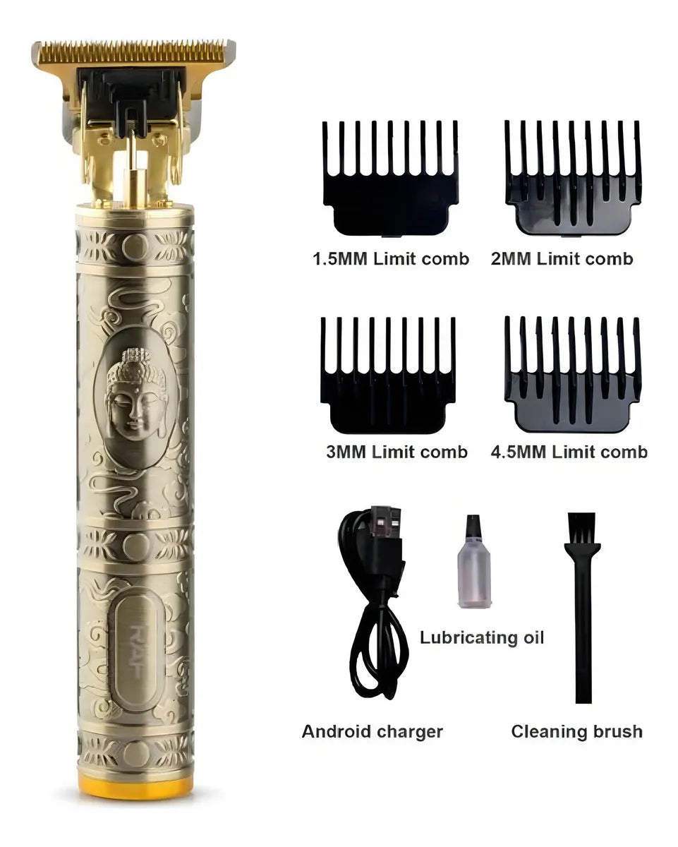 Maquina De Cortar T9 Dorado Pelo Recortadora Patillera Vintage Dragon