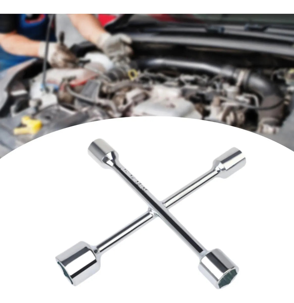 Llave Rueda Cruz Auto Camioneta 13/16 17mm 19mm Y 22mm