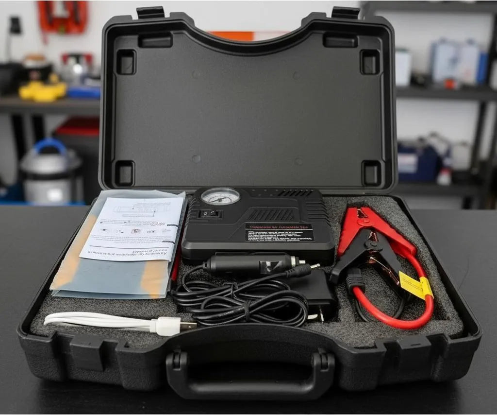 Partidor De Auto E Inflador De Neumáticos Partidor+compresor