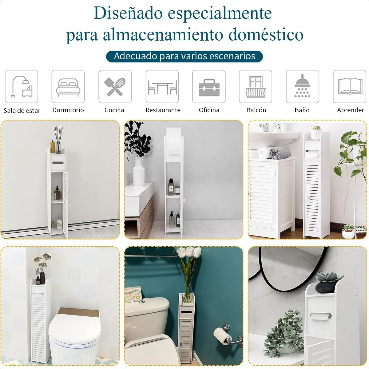 Mueble Estante Baño Organizador Repisas Cocina Esquinero