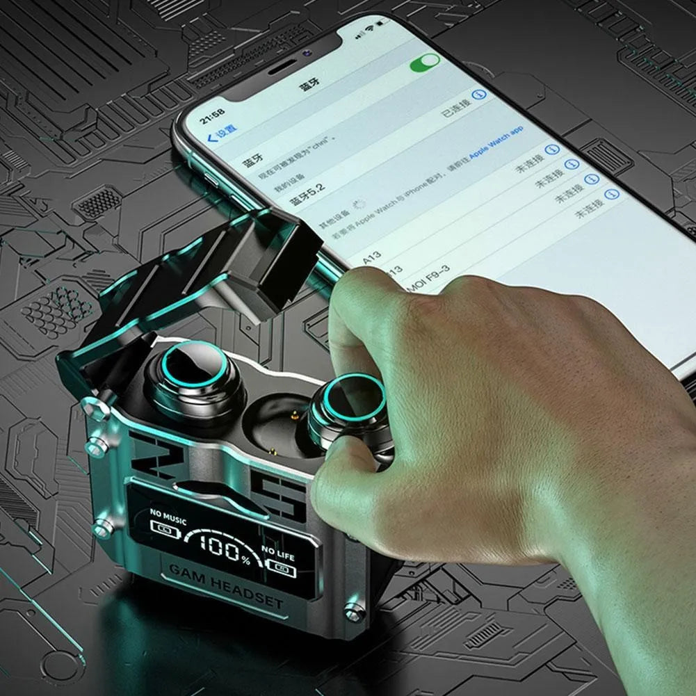 Auriculares Inalámbricos Bluetooth M25 Auriculares Con Reduc Color Negro