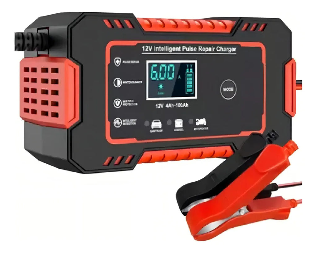 Cargador Batería Inteligente Y Rapido Para Autos Motos 12v