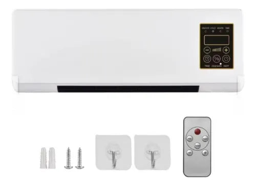 Calentador Calefactor Ventilador Eléctrico De Pared Color Blanco