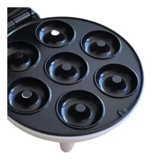 Maquina Para Hacer Donas Antiadherente Crepe Mini Donas Postres 7 Rosquillas