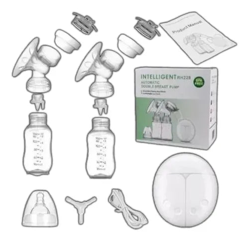 EXTRACTOR DE LECHE MATERNA ELECTRICO DOBLE BOMBA USB