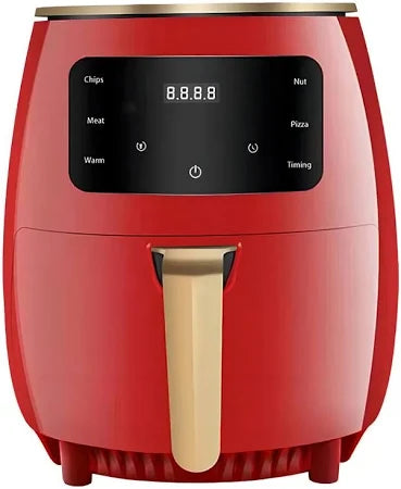 Freidora Aire Airfryer Digital 6 Litros Sin Aceite Color Negro, Verder, Rojo