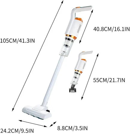 Aspiradora De Mano Inalámbrica Alta Potencia Recargable - Blanco