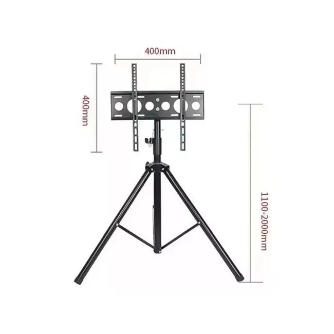 Base Trípode Pedestal Tv 32 A 55 Pulgadas Giratorio 360° Color Negro